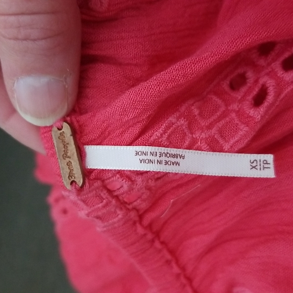 Free People Sweetest Dream Pink Tunic Size XS - Picture 15 of 15